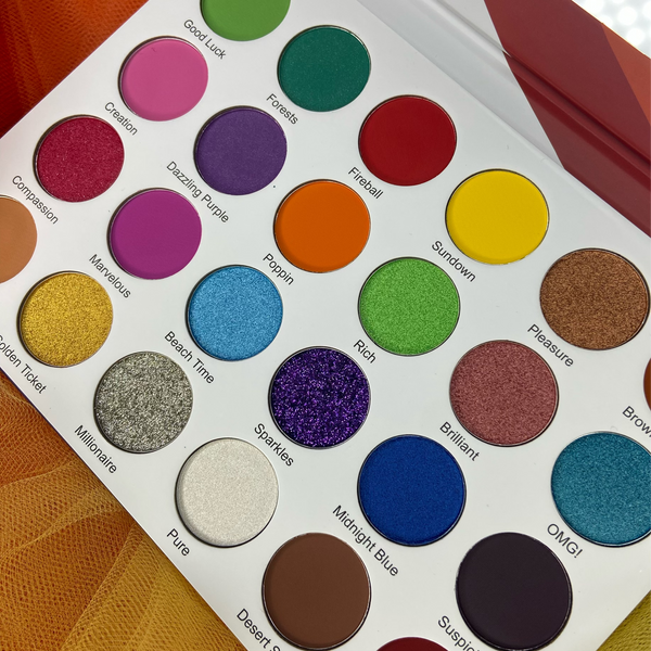 Organic Rainbow Eyeshadow Palette – PrettyBabe Cosmetics